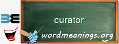WordMeaning blackboard for curator